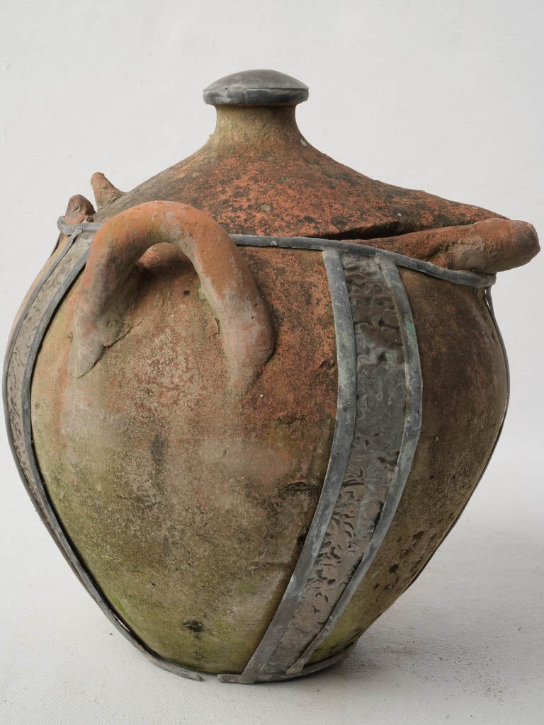 Warm toned terracotta pot  