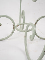 Pretty antique French garden table w/ marble top