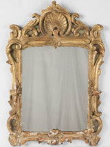 Antique gilded wood French mirror