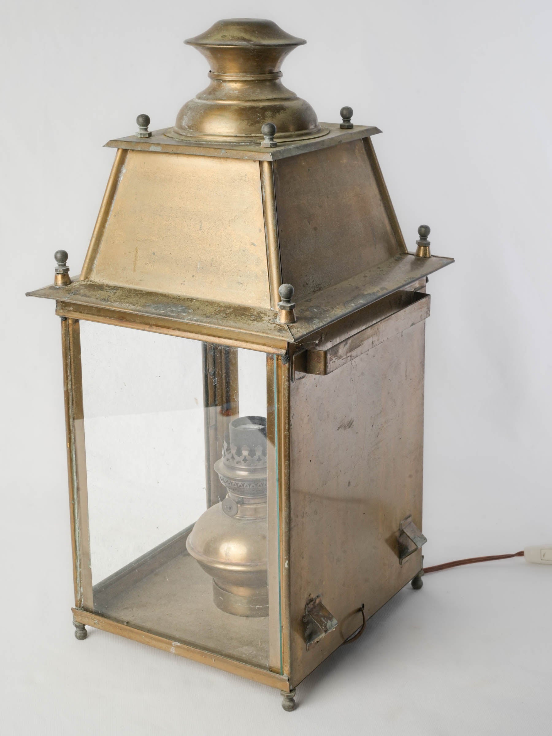Late 19th Century French Brass Lantern - 22"