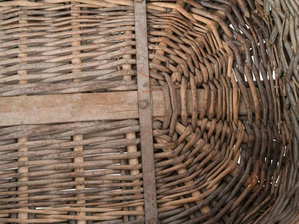 Heritage-inspired utility willow basket  