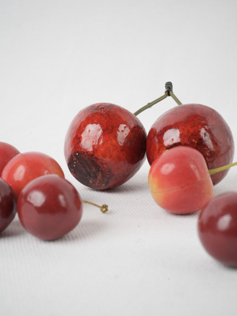 Charming, Ornate, Glossy, French, Cherry Ornaments 