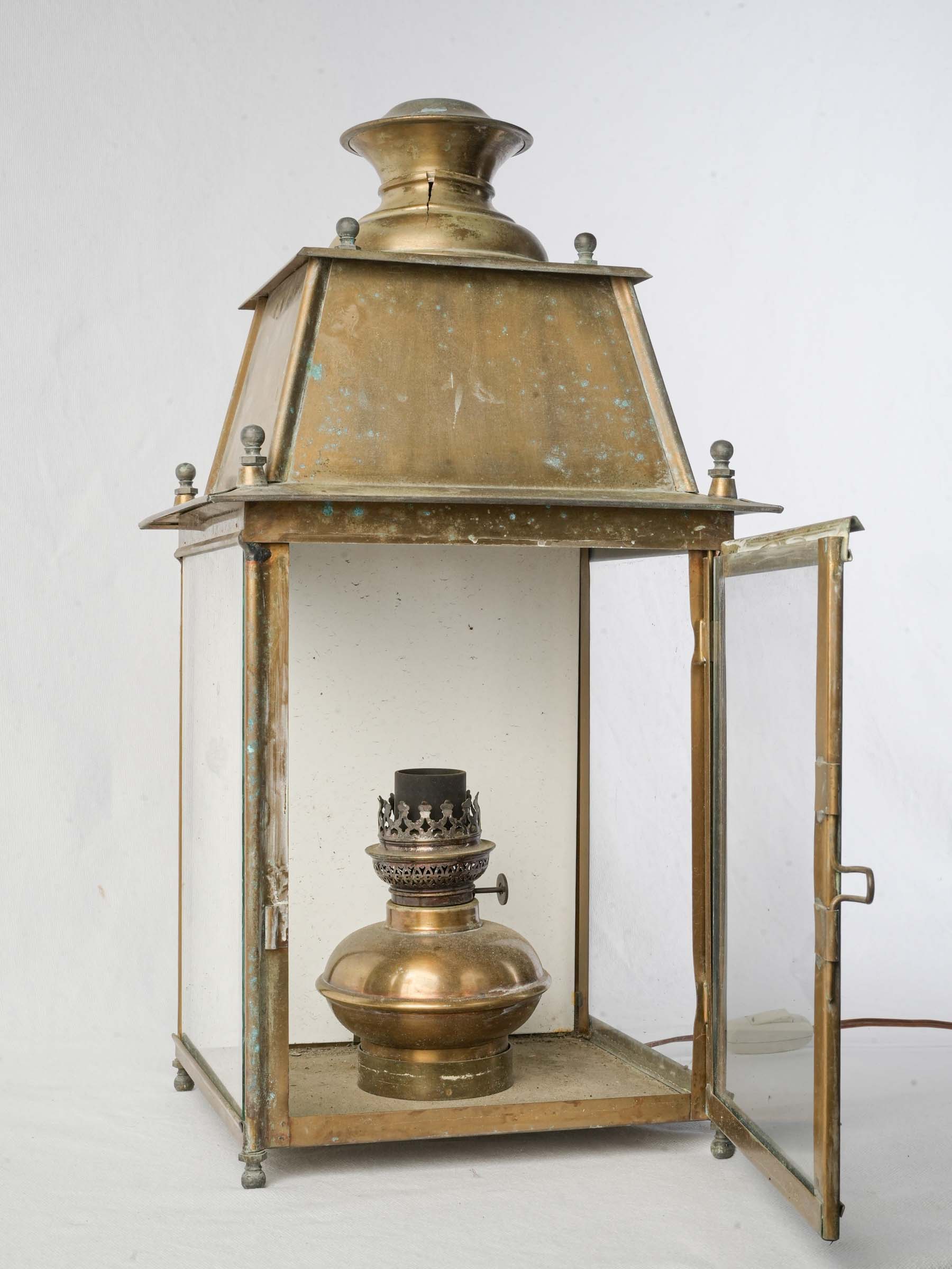 Late 19th Century French Brass Lantern - 22"