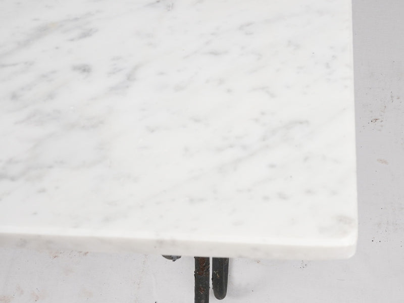 Artisan-crafted marble iron table