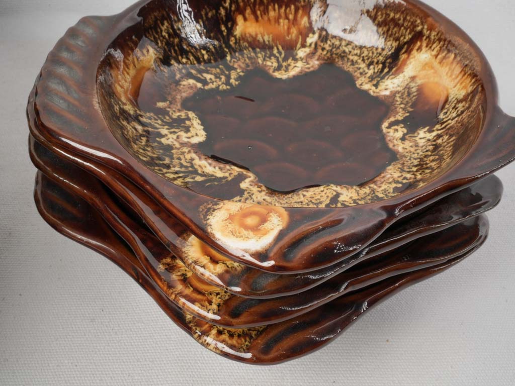 Whimsical Mid-Century Vallauris Fish-Form Bouillabaisse Set for 5