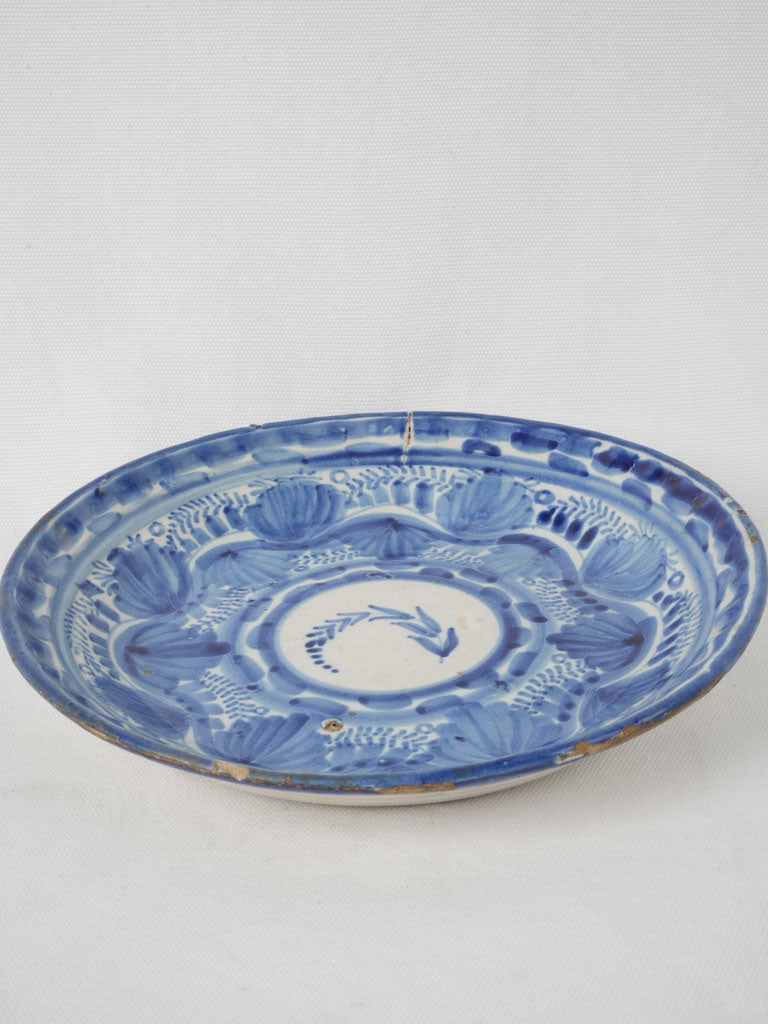 Vibrant Camargue blue ceramic dish