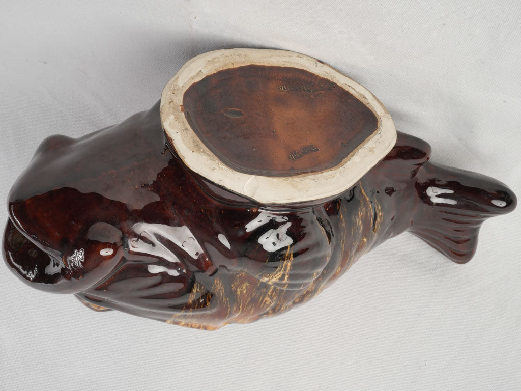 Whimsical Mid-Century Vallauris Fish-Form Bouillabaisse Set for 5