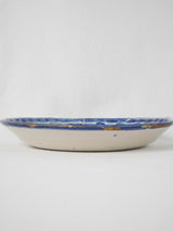 Saturated blue nature-inspired serving plate