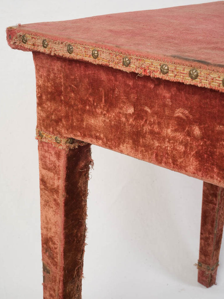 Authentic nailhead trim table  