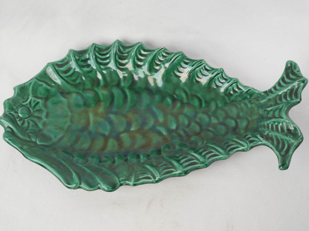 1950s Majolica fish centerpiece  