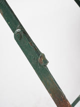 Folding antique French garden table - round green 39½"