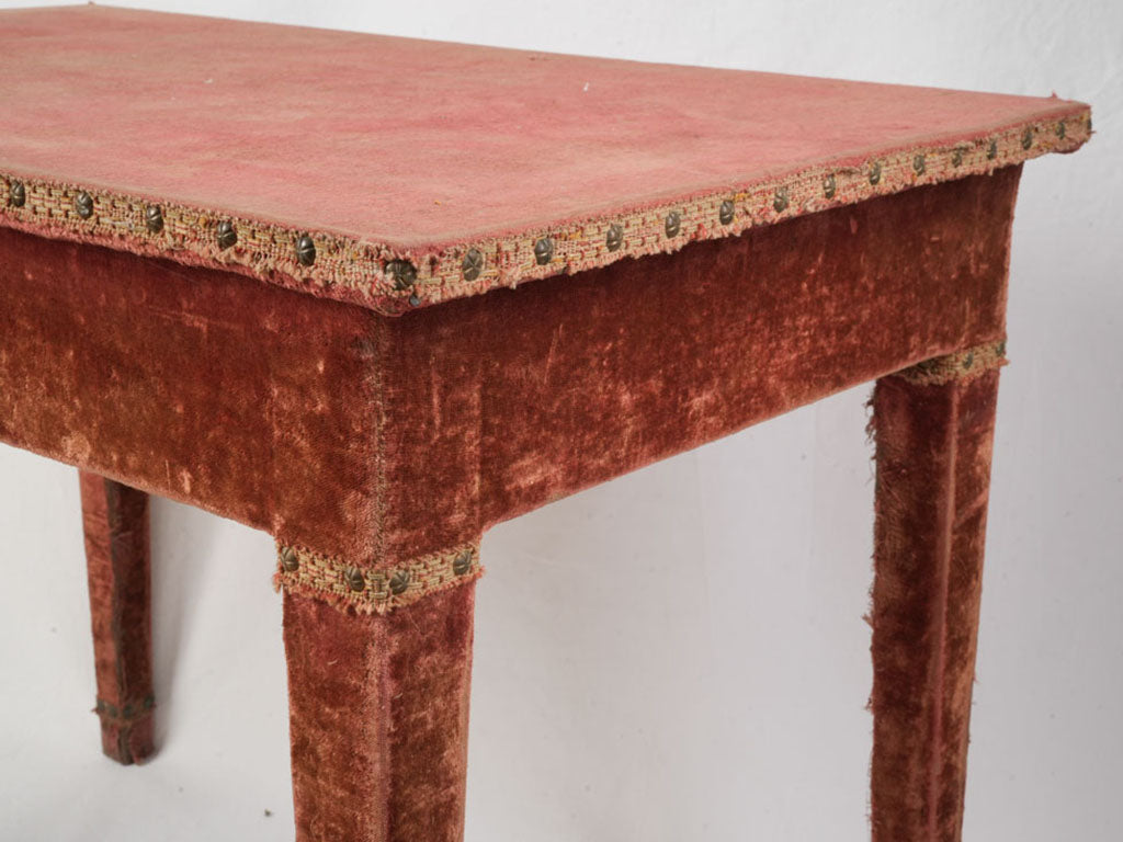 Elegant wood-framed vintage table  