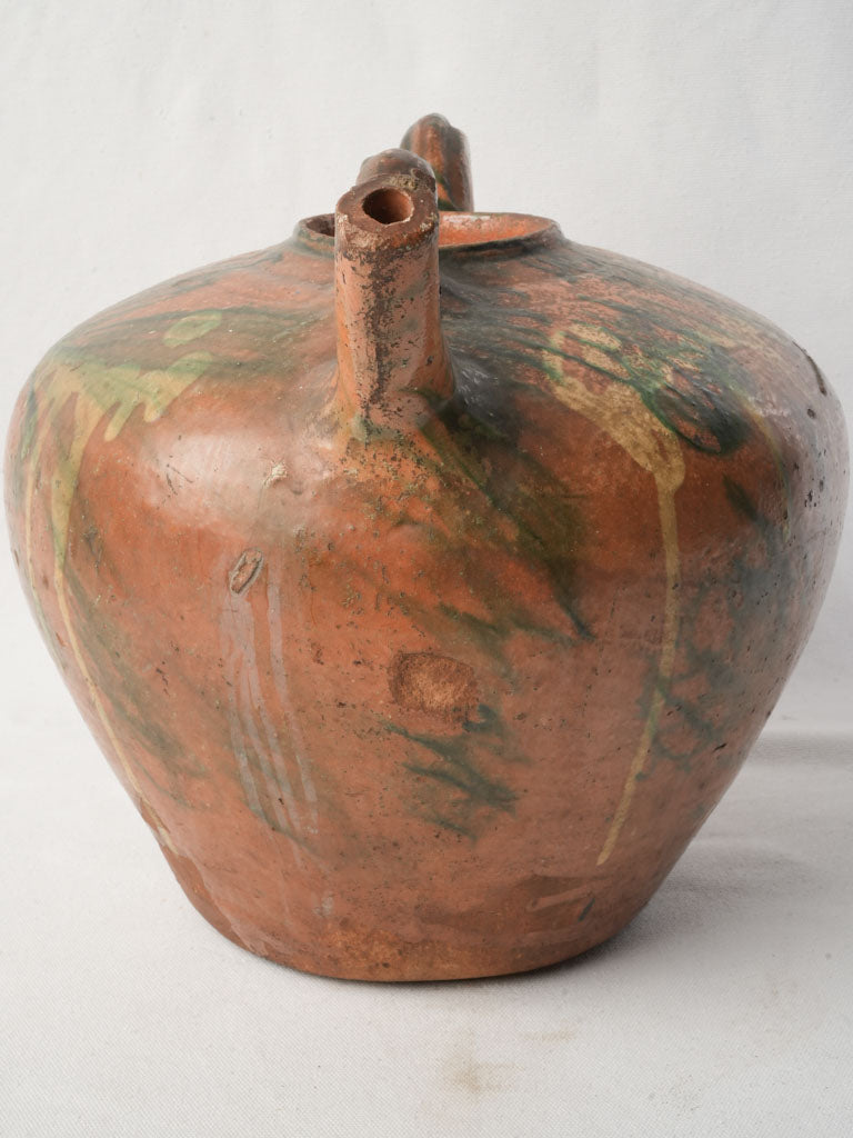 Rustic stoneware French pottery vessel  