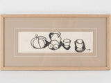 Small charcoal still life w/ pumpkins - Caroline Beauzon 7" x 14¼"