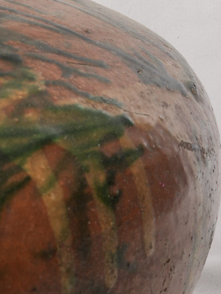 Textured worn clay table centerpiece  