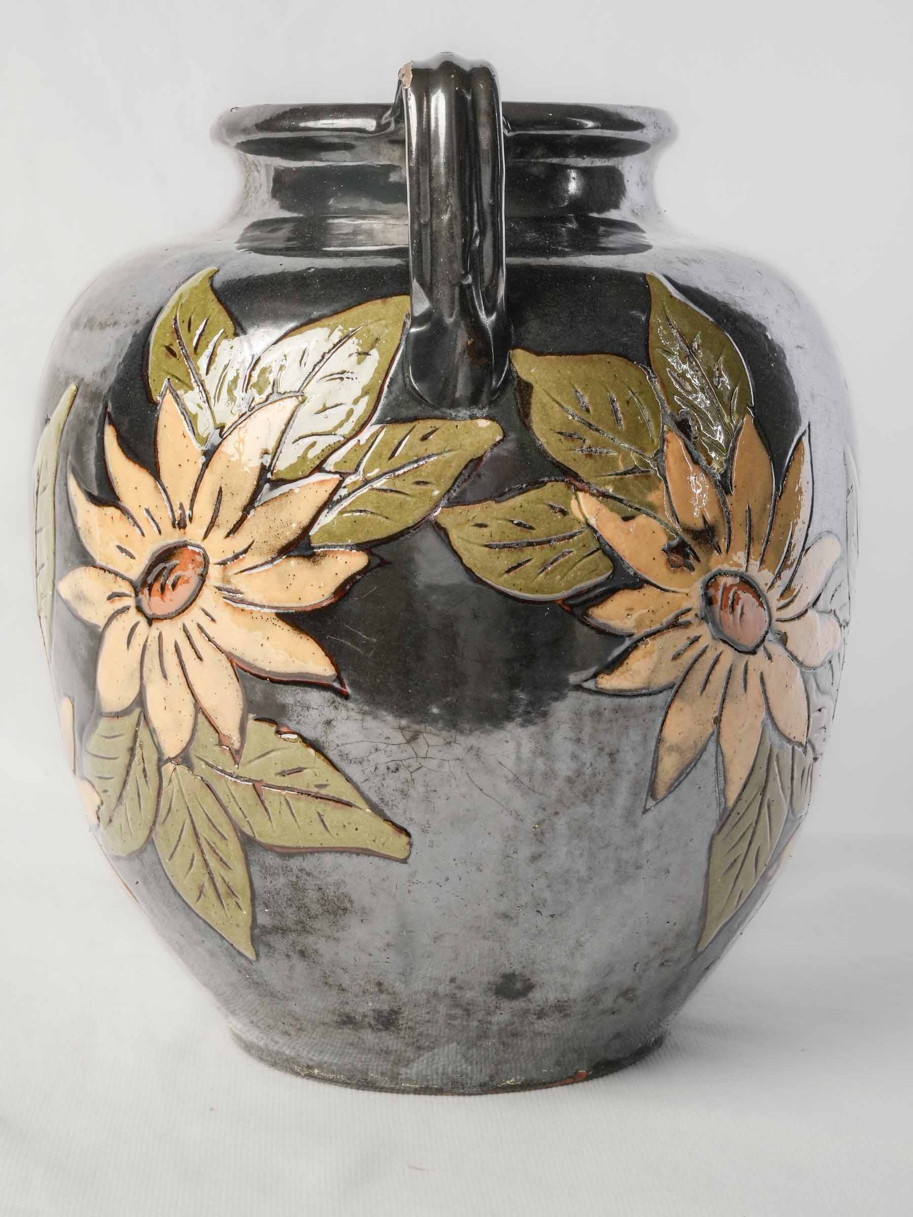 Handcrafted terracotta vase  