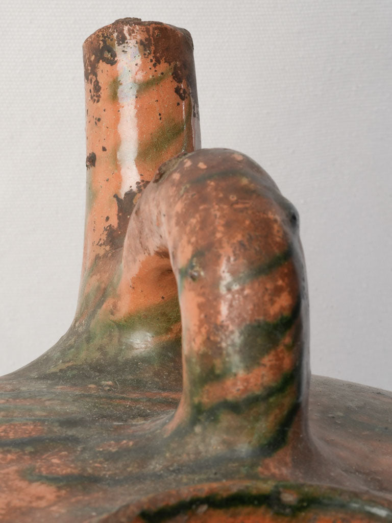 Sculptural French country stoneware jug  