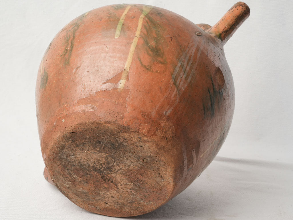 Substantial historic French terracotta jug  