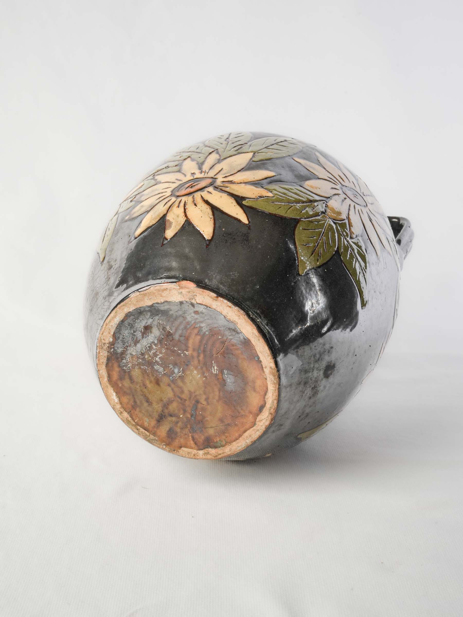 Richly detailed floral vase  