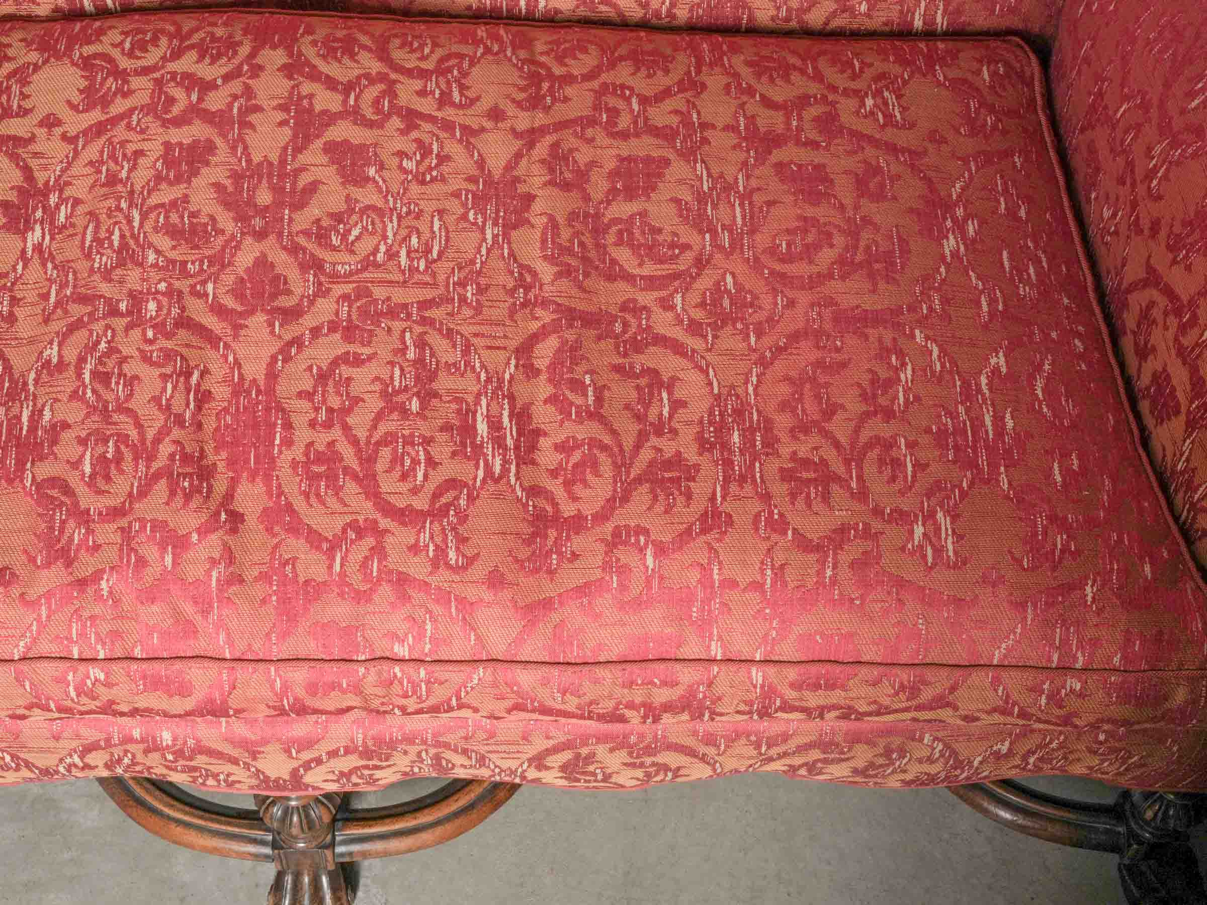 18th-Century Italian Baroque Banquette w/ Pierre Frey Upholstery - 60¾"