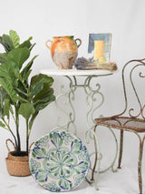 Pretty antique French garden table w/ marble top