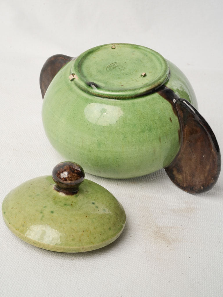 Glossy kiln-speckled ceramic bowl  