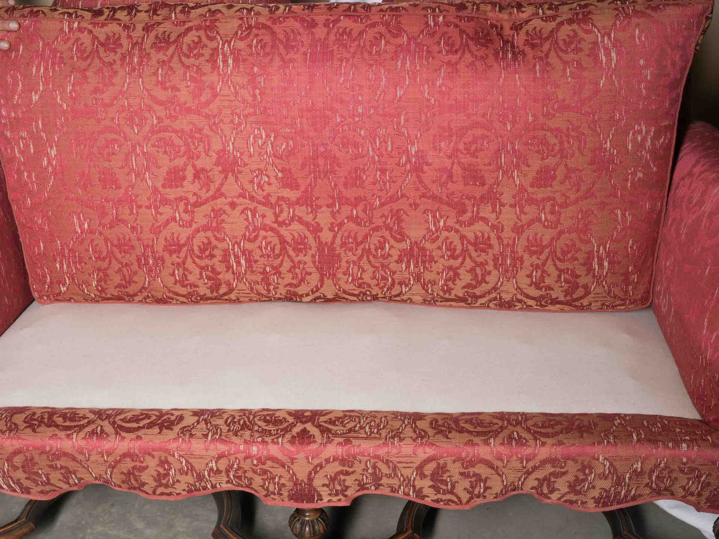 18th-Century Italian Baroque Banquette w/ Pierre Frey Upholstery - 60¾"