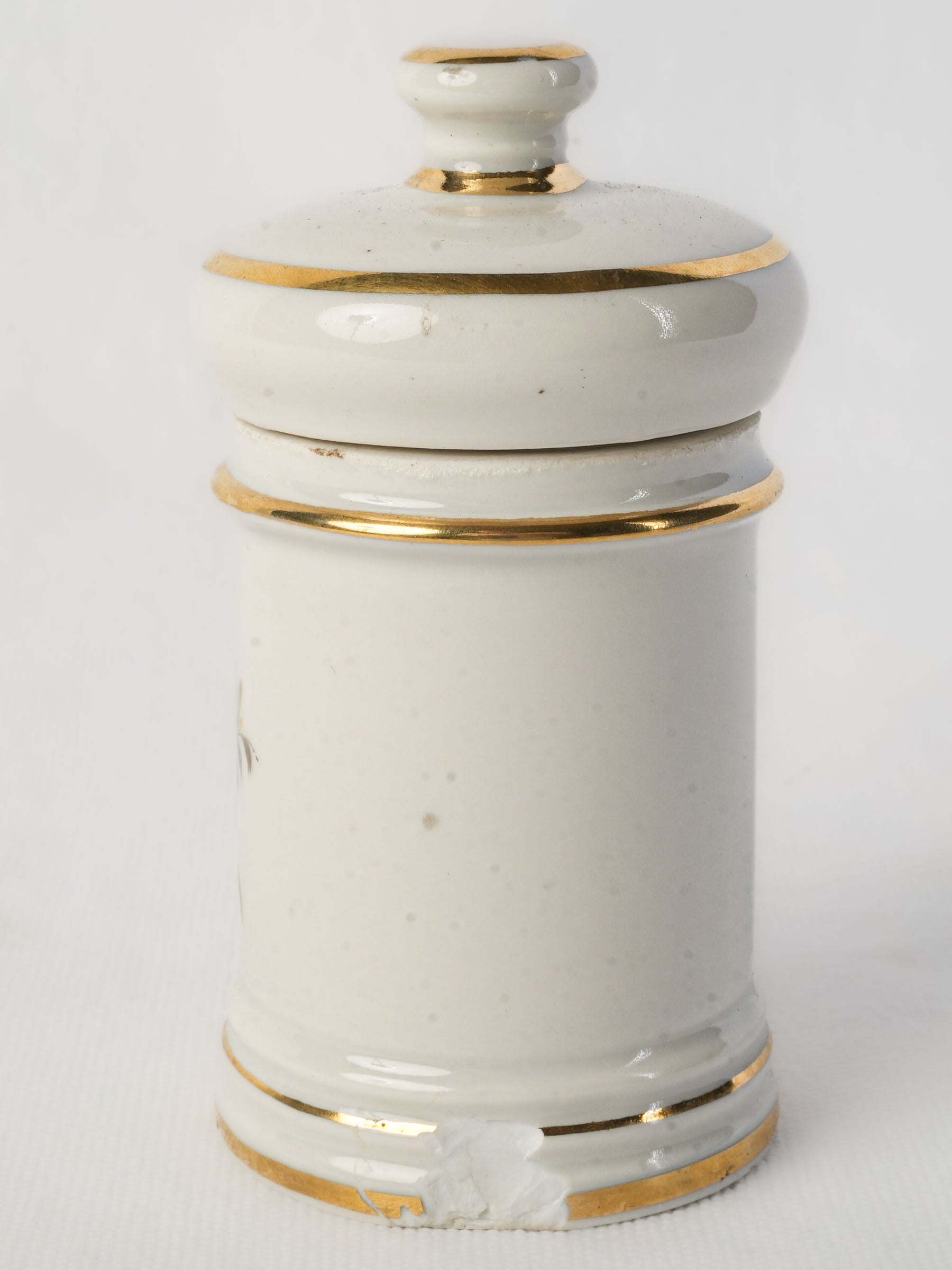 Colorful floral spray porcelain jar