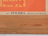 Antique Phobel-branded bathroom decor poster