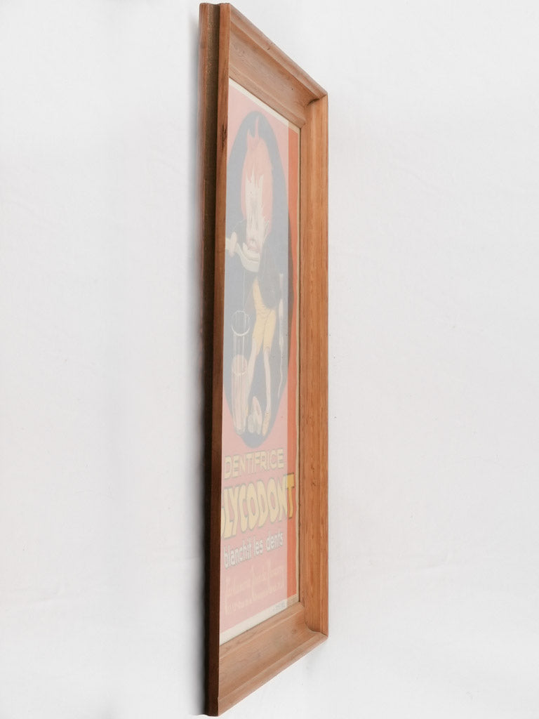 1930s Toothpaste advertising poster 39" x 30¼" Chez Pluie