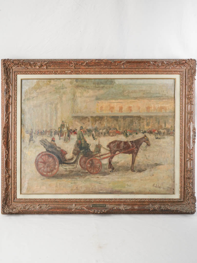 Elegant impressionistic oil painting