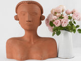 Vintage Art Deco style terracotta bust - Sara Ungel 20½"