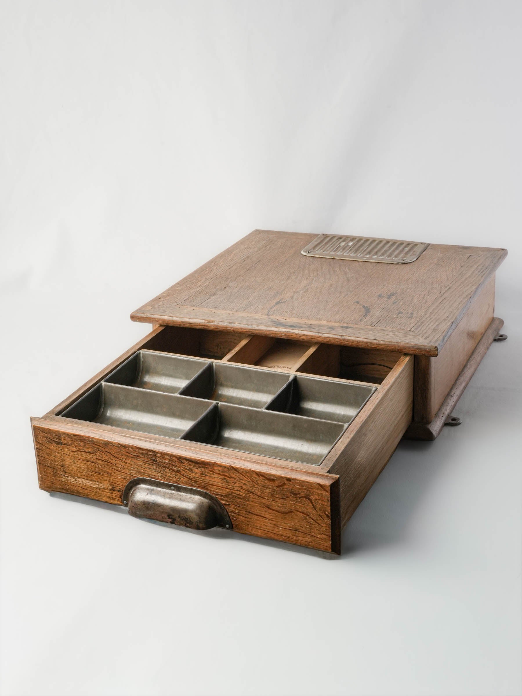 Rare antique oak cash drawer  