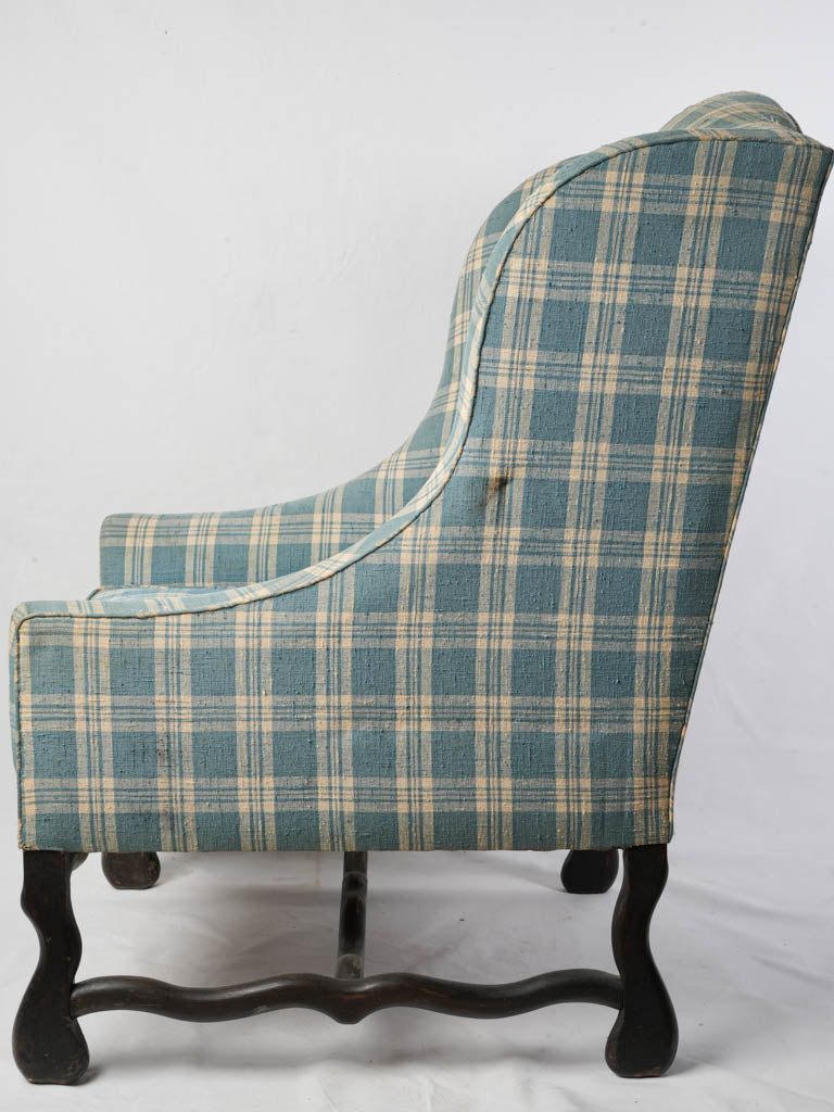 Timeless patina tapestry fauteuil chair  