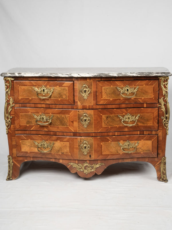 Antique French marquetry Louis XV commode