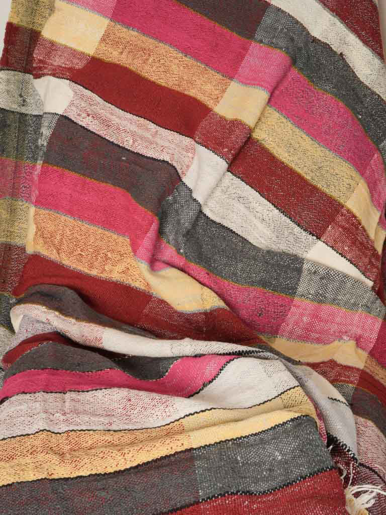 Warm textured tablecloth