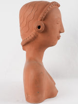 Vintage Art Deco style terracotta bust - Sara Ungel 20½"