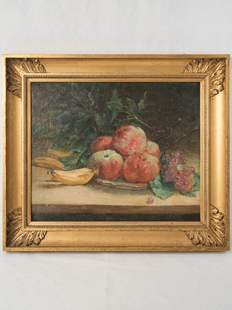 Graceful aged oil painting