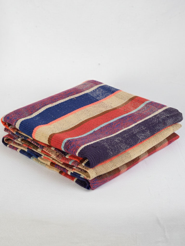 Vintage wool Moroccan textile blanket