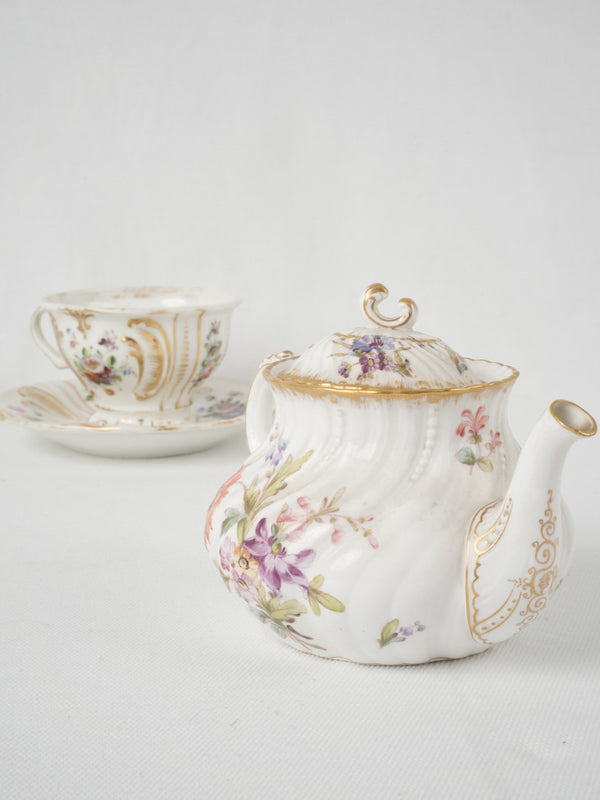 French Vintage Teapot and Cups