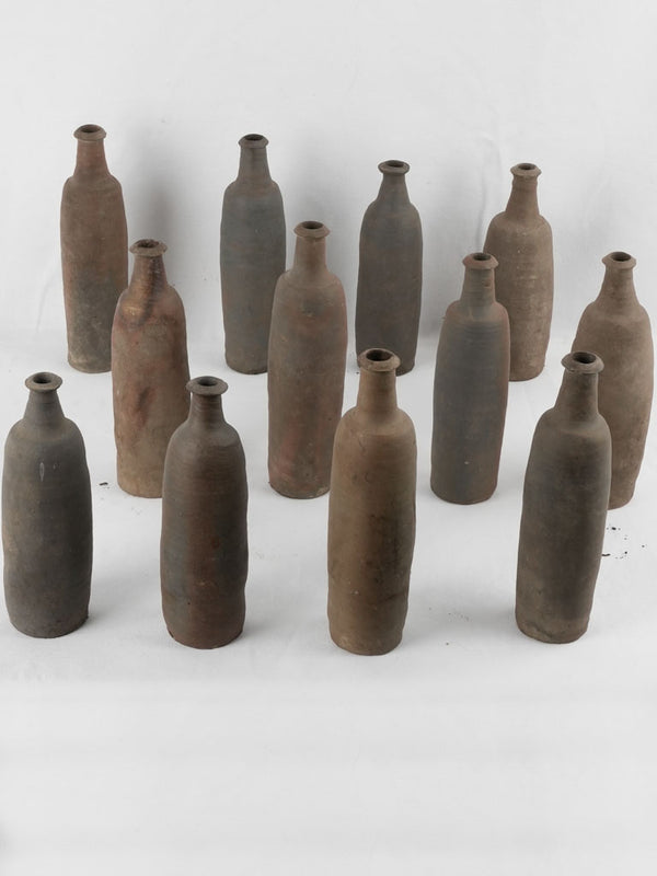 Handmade terracotta Normandy vintage water bottles