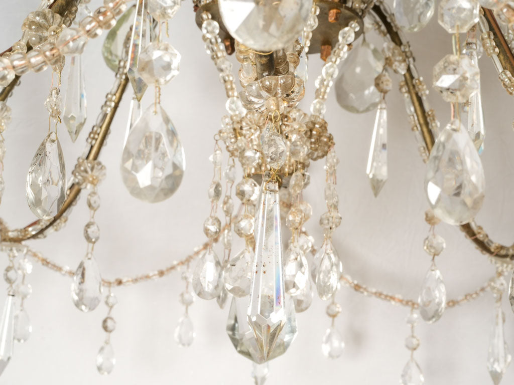 Opulent, Italian crystal bead chandeliers