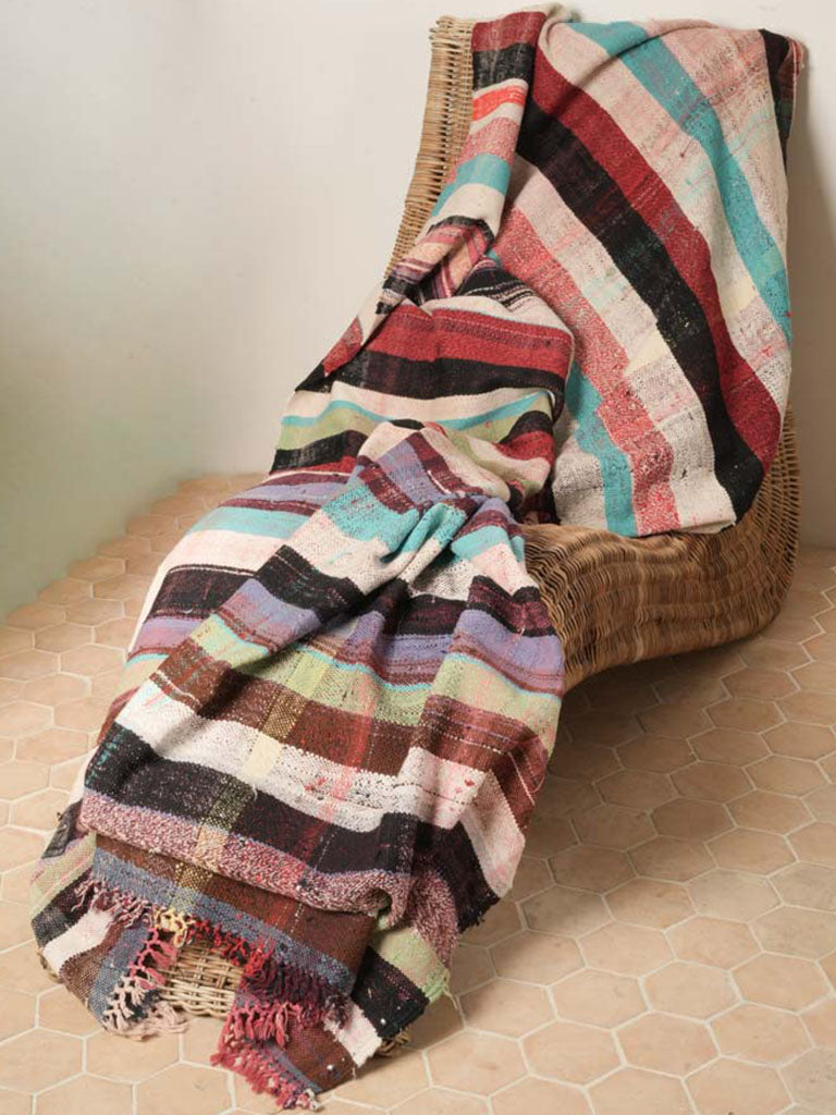 Textured antique fabric decor