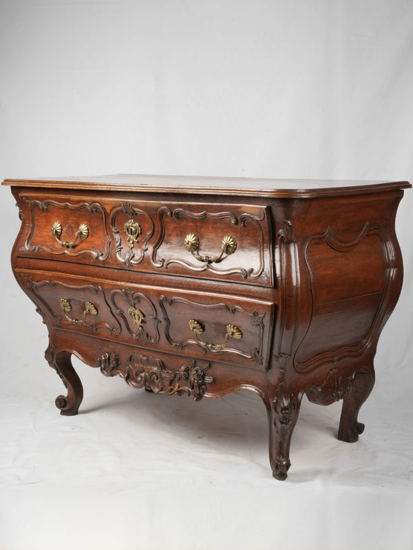 Antique walnut Louis XV commode