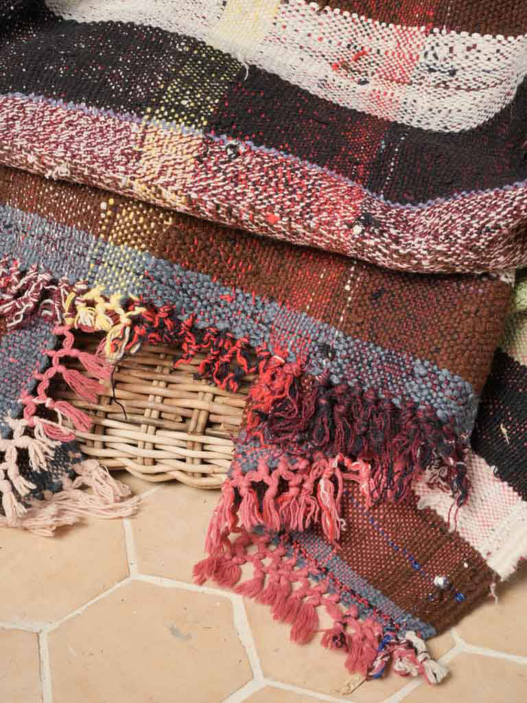Earthy hand-loomed woolen wrap
