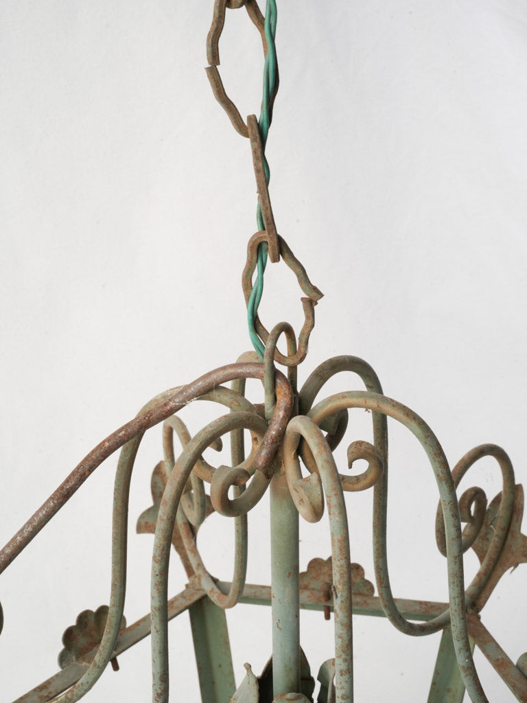 Vintage architectural iron lantern