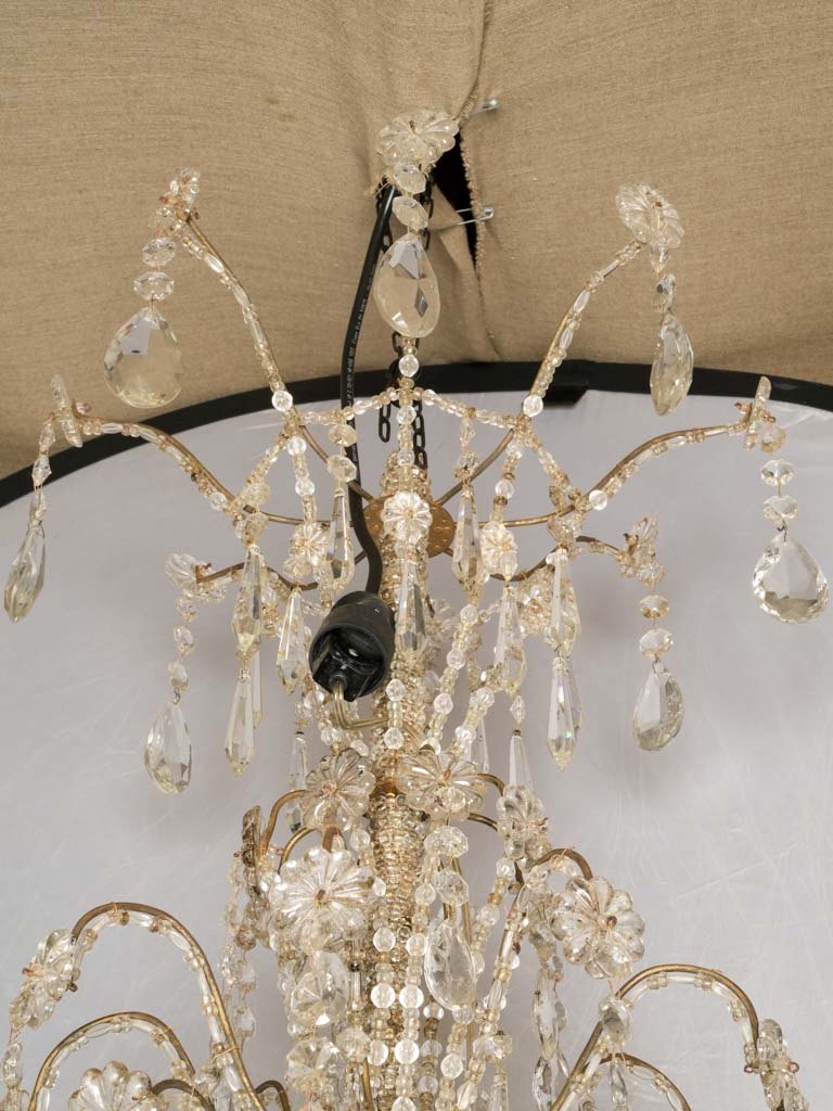 Rare, early-twentieth-century crystal chandeliers