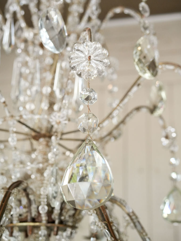 Luxurious, Genoa-origin glass chandeliers