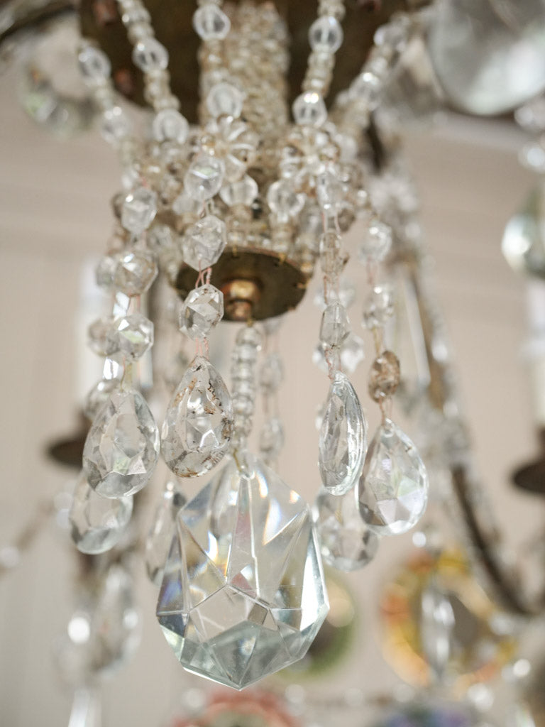 Sophisticated, antique, faceted crystal pendants