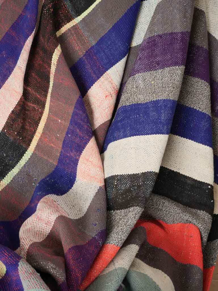 Aged authentic Moroccan woven haik  